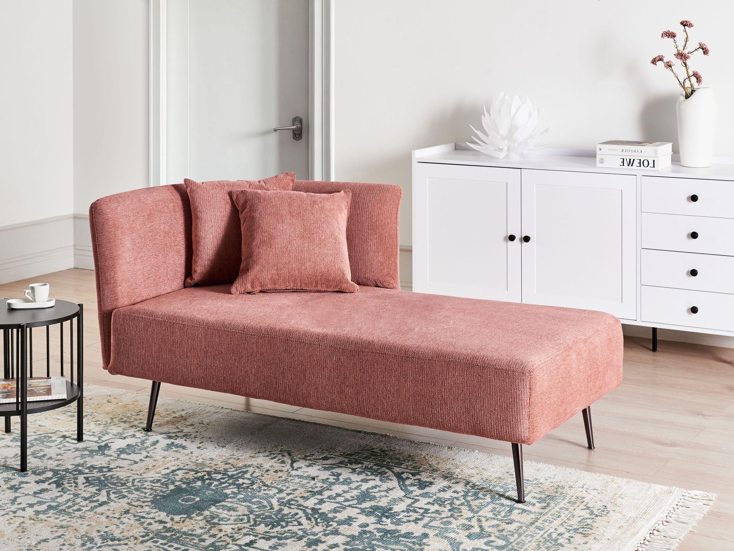 Beliani Rechtsseitige Chaiselounge aus Polyester Modern RIOM  