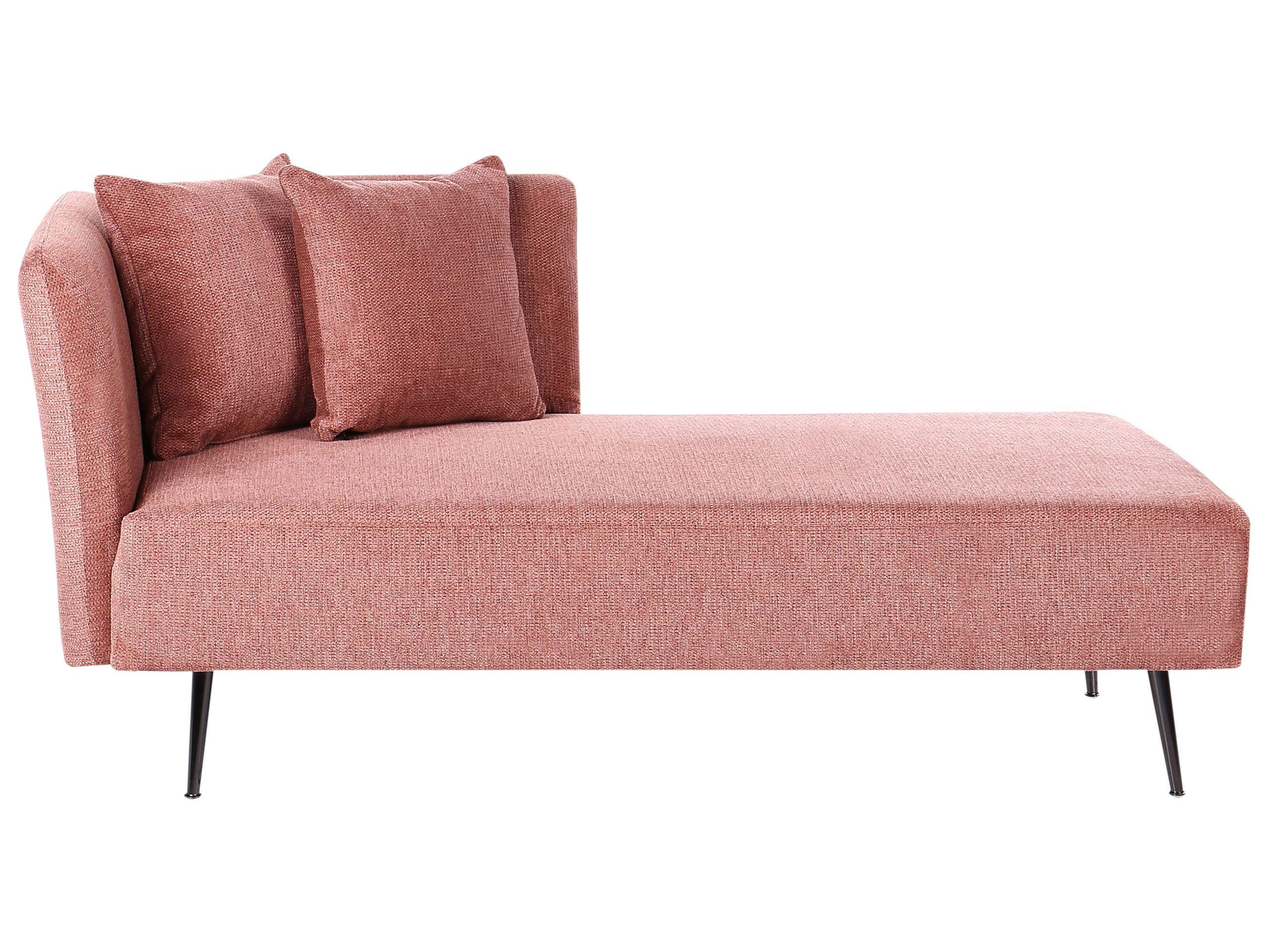 Beliani Rechtsseitige Chaiselounge aus Polyester Modern RIOM  