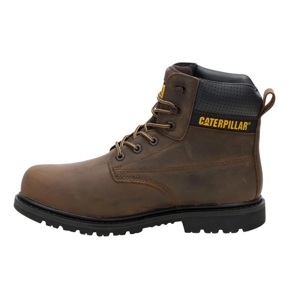 Caterpillar Stivali da Lavoro Silva in Pelle con Lacci  