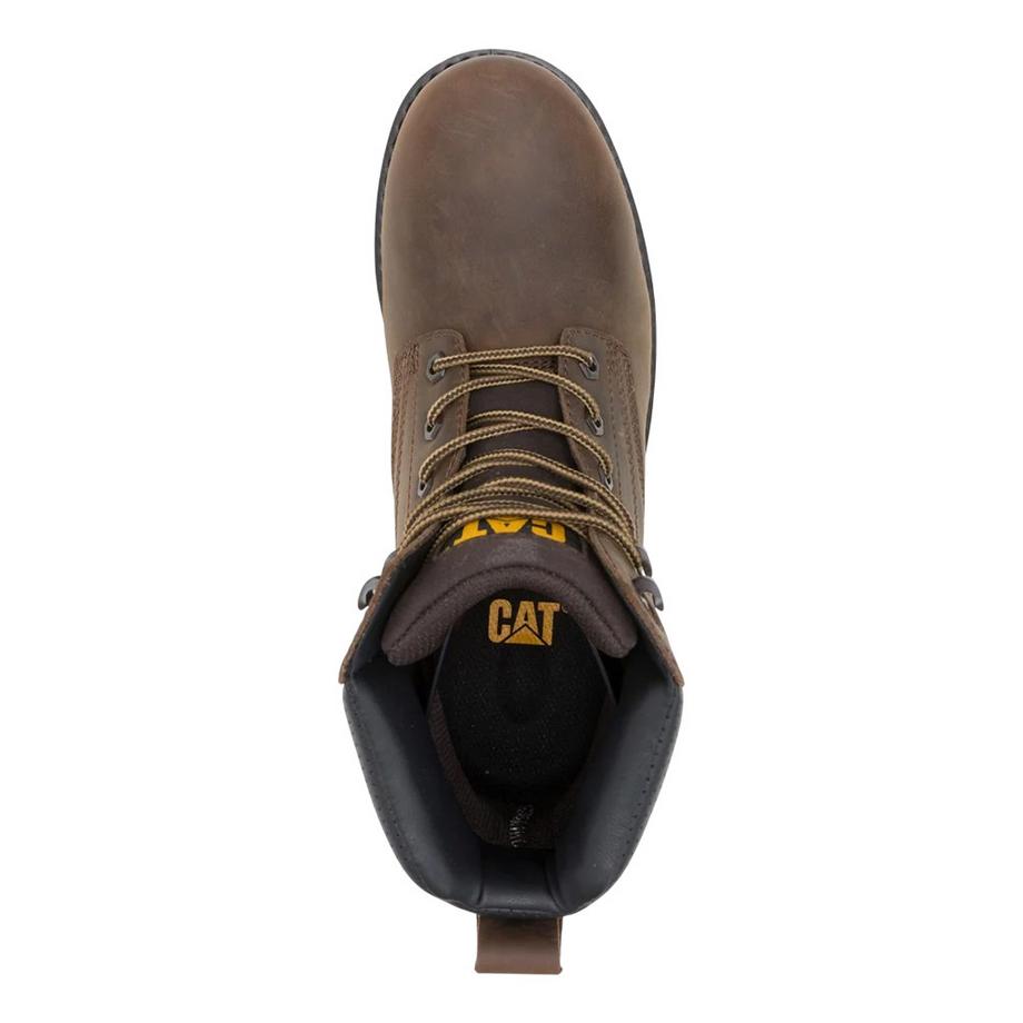 Caterpillar Stivali da Lavoro Silva in Pelle con Lacci  