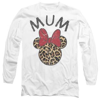 Disney Mum Leopard Print Minnie Mouse Langarm-T-Shirt  