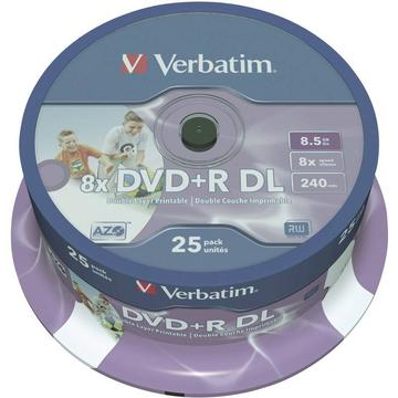 Verbatim DVD+R DL 8.5 GB 8x 25er Spindel