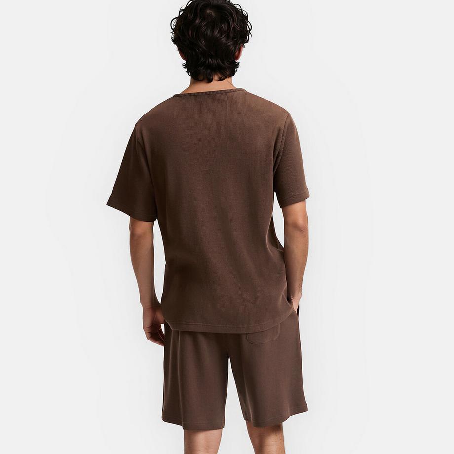 La Redoute Collections Pyjama court avec haut Henley  