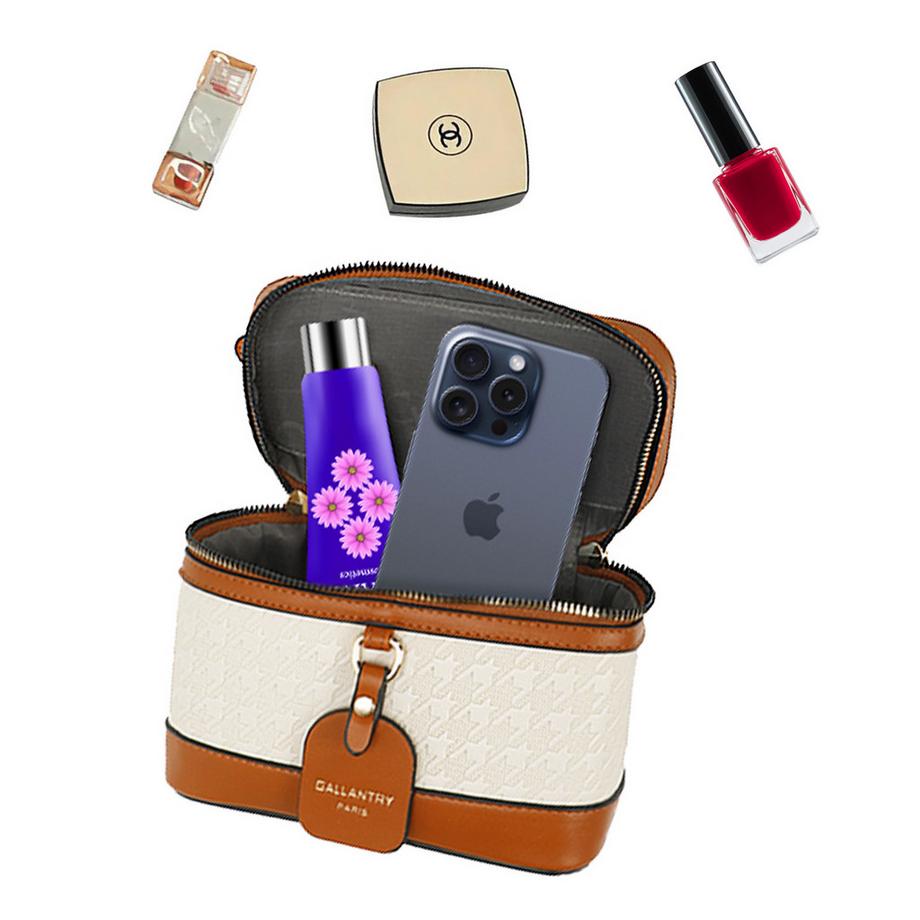 Gallantry Vanity-Tasche Hahnentrittmuster  