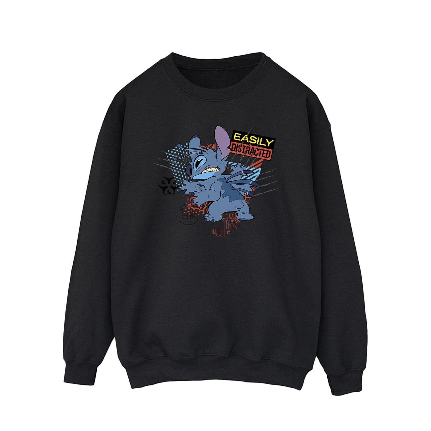 Disney  Lilo And Stitch Easily Distracted Sweatshirt 