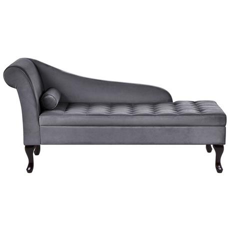 Beliani Chaiselongue aus Samtstoff Retro PESSAC  