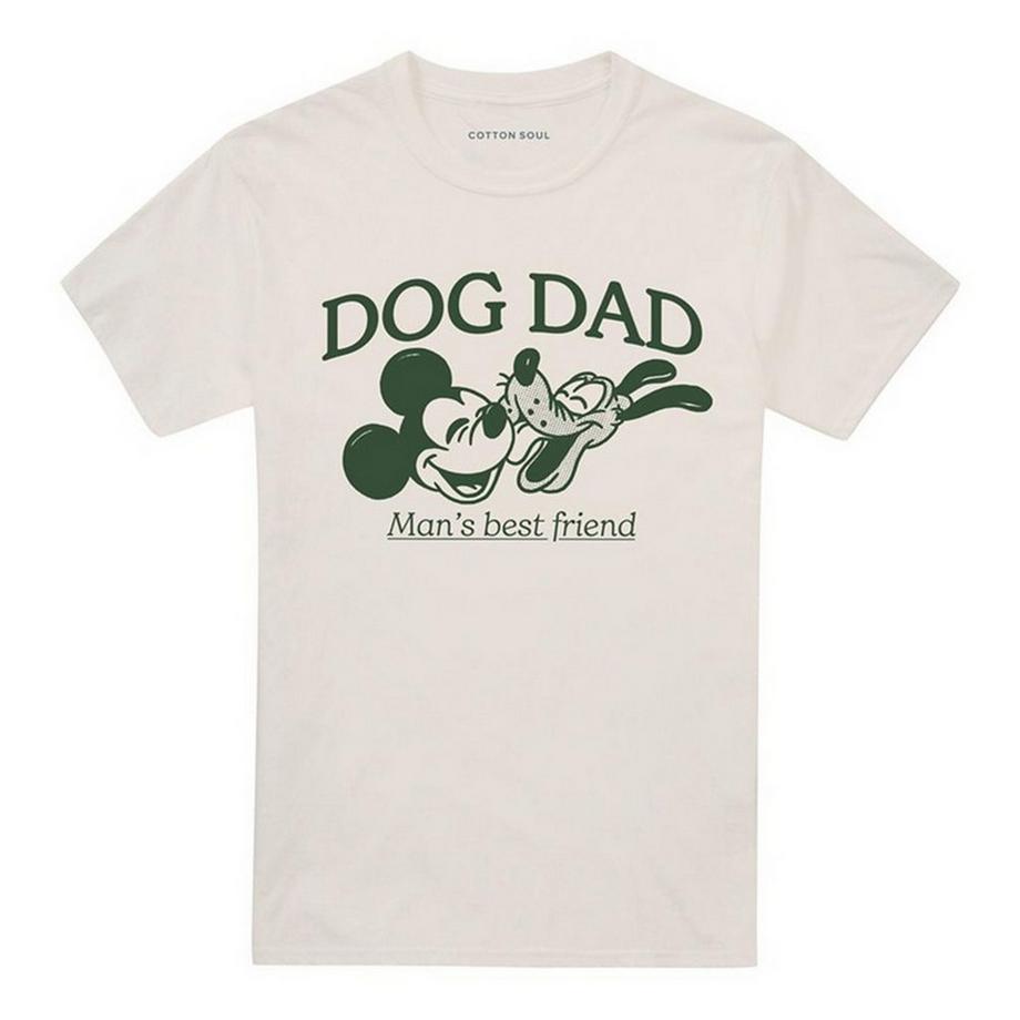 T-ShirtMotif Mickey Et Pluto Dog Dad Man´s Best Friend