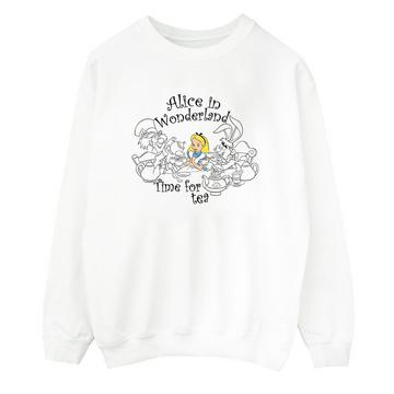 Alice In Wonderland Time For Tea Sweatshirt