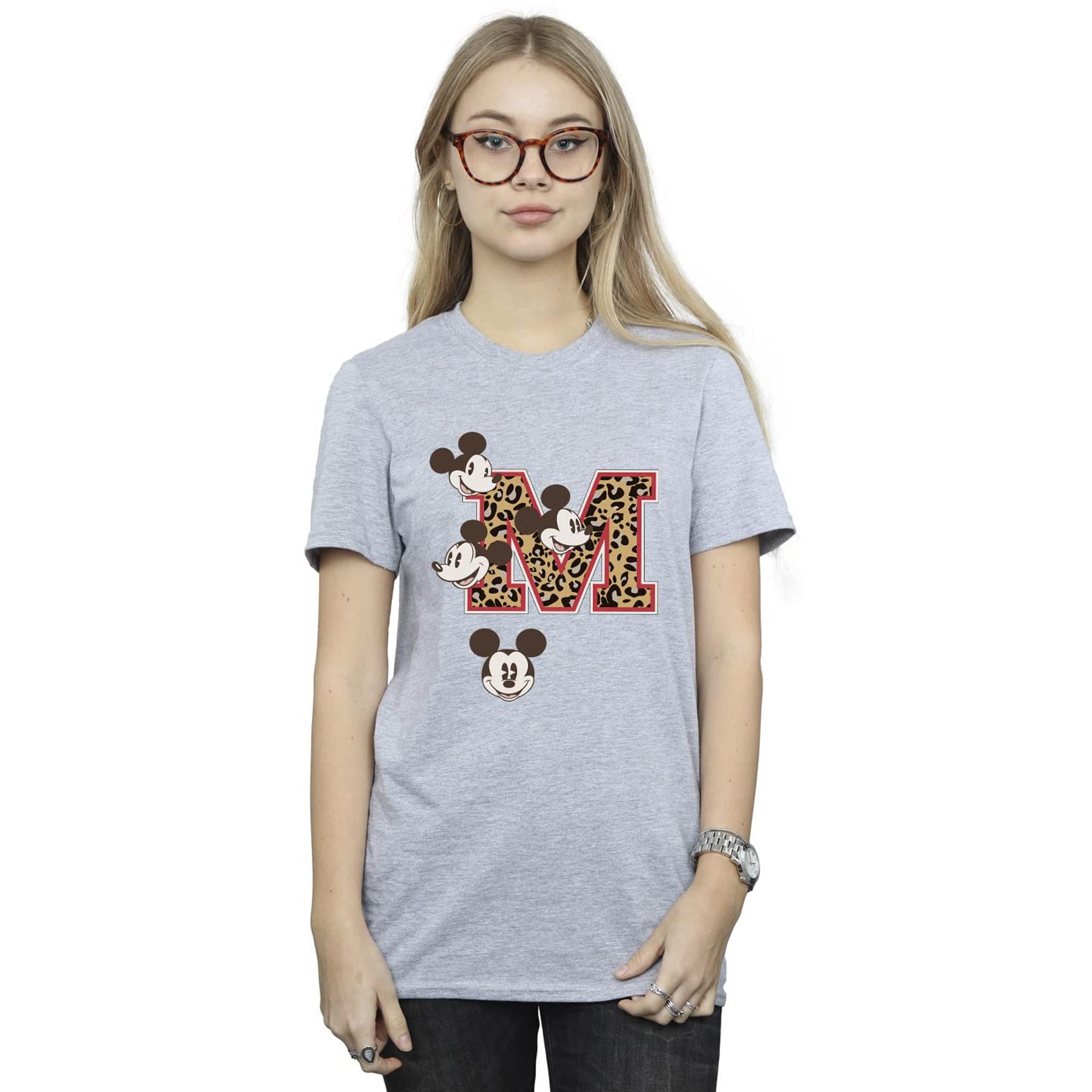 MICKEY MOUSE T-Shirt Imprimé Léopard M  