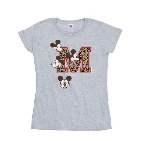 MICKEY MOUSE T-Shirt Imprimé Léopard M  