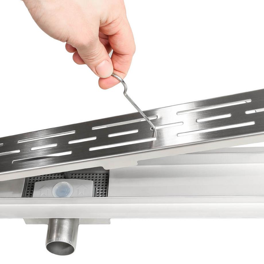 Tectake Canalina doccia  In acciaio inossidabile  