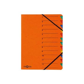 PAGNA Ordnungsmappe EASY A4 24131-12 orange 12 Fächer