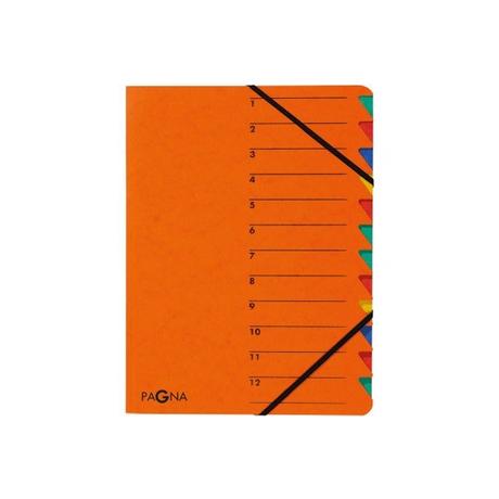 Pagna PAGNA Ordnungsmappe EASY A4 24131-12 orange 12 Fächer  