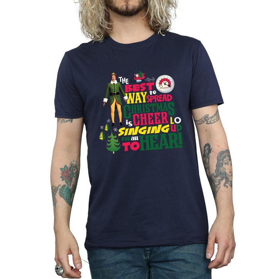 Elf T-shirt Christmas Cheer  