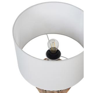Beliani Tischlampe aus Rattan Boho FURELOS  