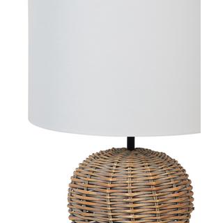 Beliani Tischlampe aus Rattan Boho FURELOS  