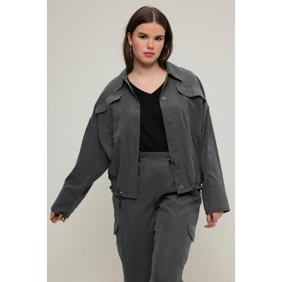 Studio Untold Giacca a Camicia Cargo Oversize  