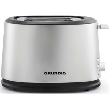 Grundig TA 5620 2 fetta/e 850 W Nero, Acciaio inossidabile