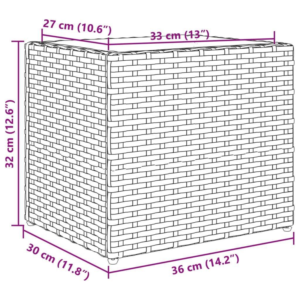 VidaXL Pflanzkübel poly-rattan  