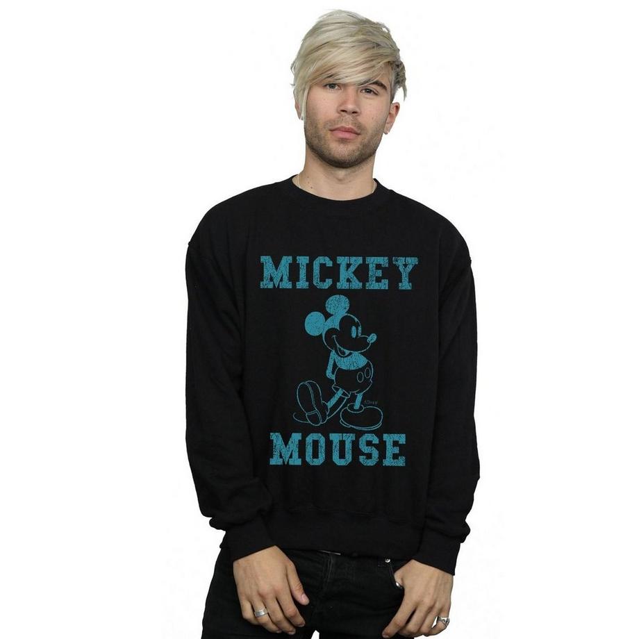 Disney Mickey Mouse Distressed Logo Sweatshirt  