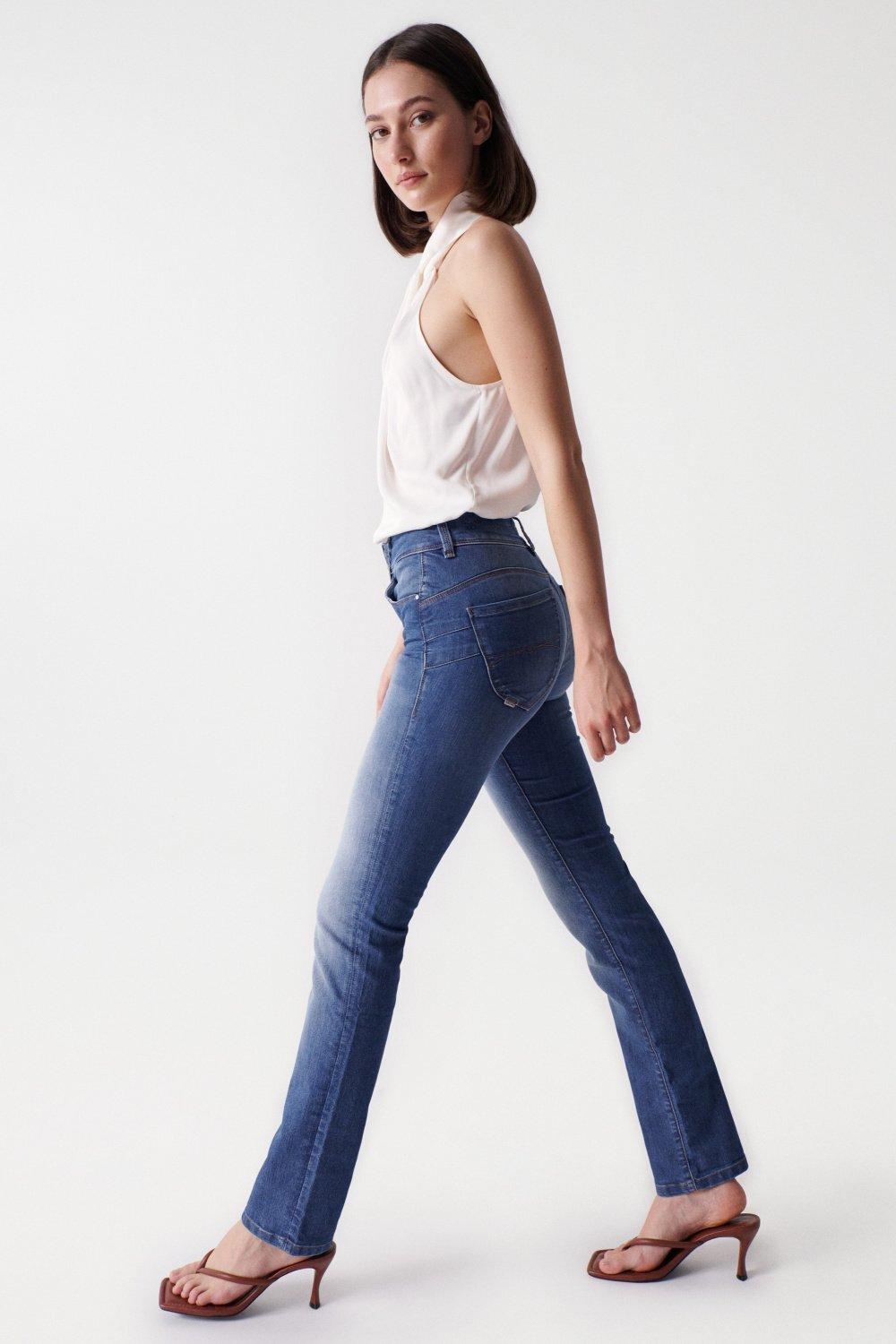 Salsa Secret Slim Push-In High-Rise Slim Fit Jeans  
