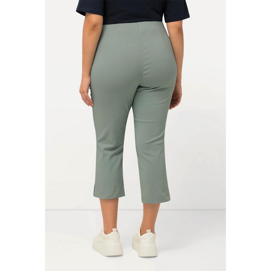 Ulla Popken Pantalon Bengalina Longueur Mollet Coupe Droite Taille Élastique  