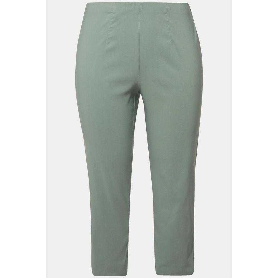 Ulla Popken Pantalon Bengalina Longueur Mollet Coupe Droite Taille Élastique  