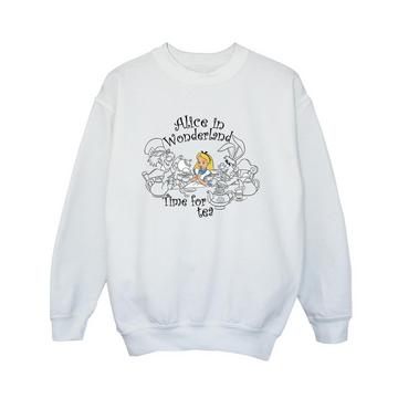 Alice In Wonderland Time For Tea Sweatshirt