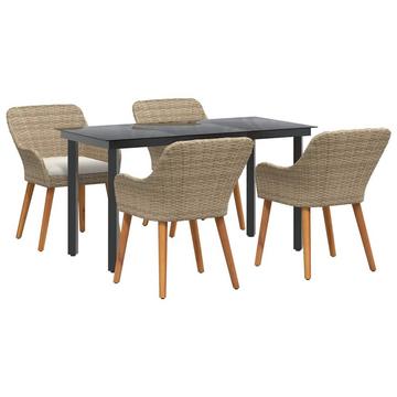 Ensemble de meubles de jardin poly rattan