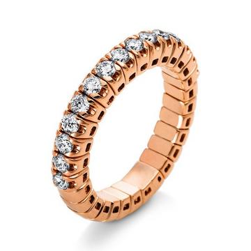 Mémoire-Ring 750/18K Rotgold Diamant 0.7ct.