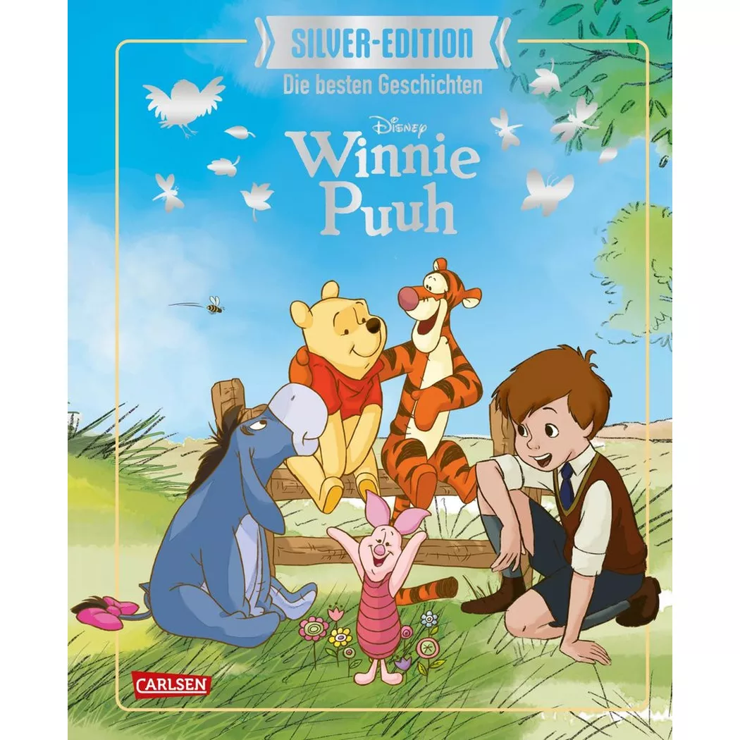 Carlsen - Disney Silver-Edition: Das große Buch mit den besten Geschichten - Winnie Puuh, Disney, Walt, Multicolor