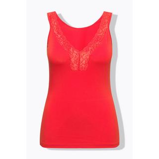 Ulla Popken  Top, Spitze, V-Ausschnitt, Slim 