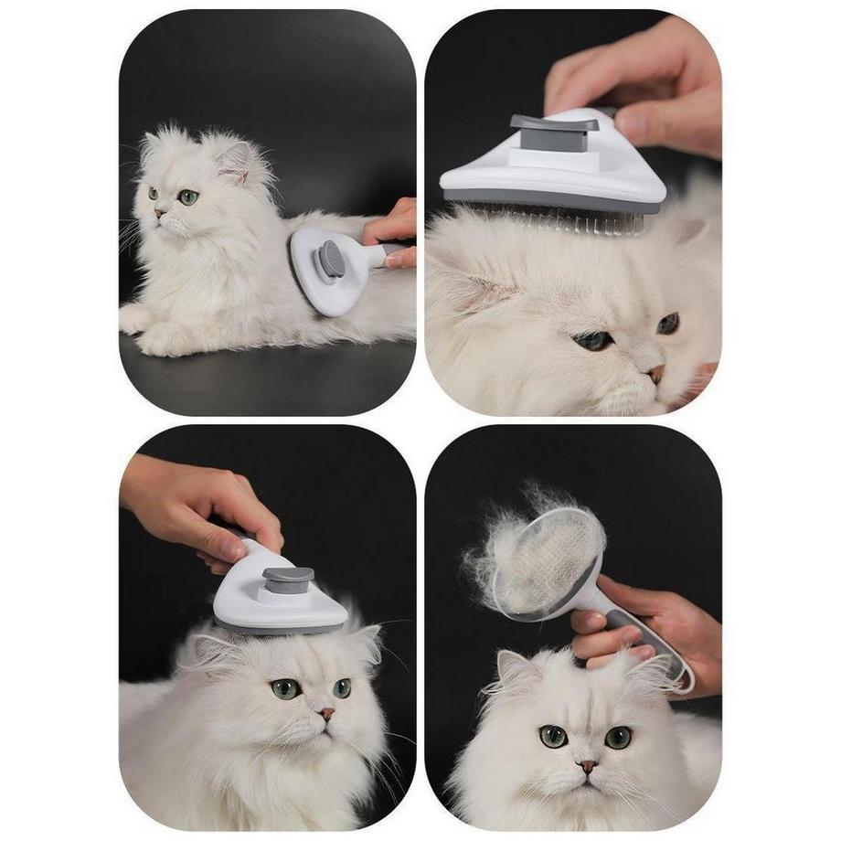 eStore  Brosse pour animaux de compagnie - Gris 