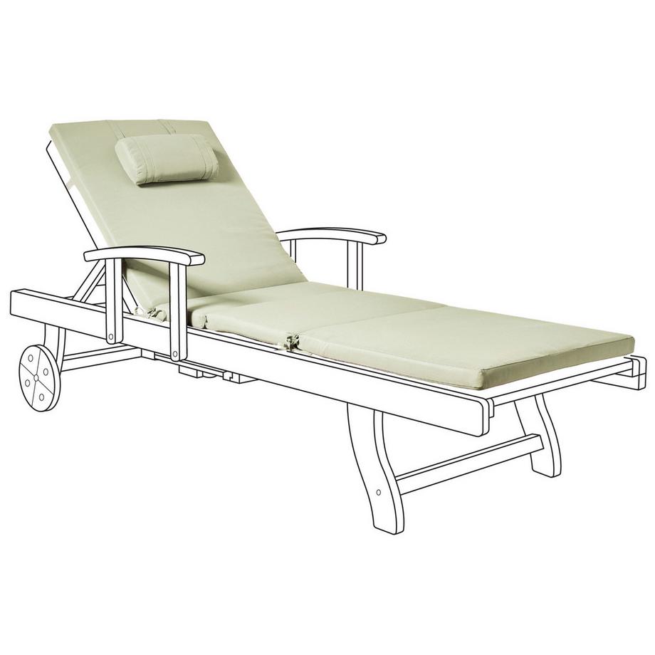 Coussin de transat extérieur en Polyester Scandinave TOSCANA/JAVA/AMANTEA PREMIUM