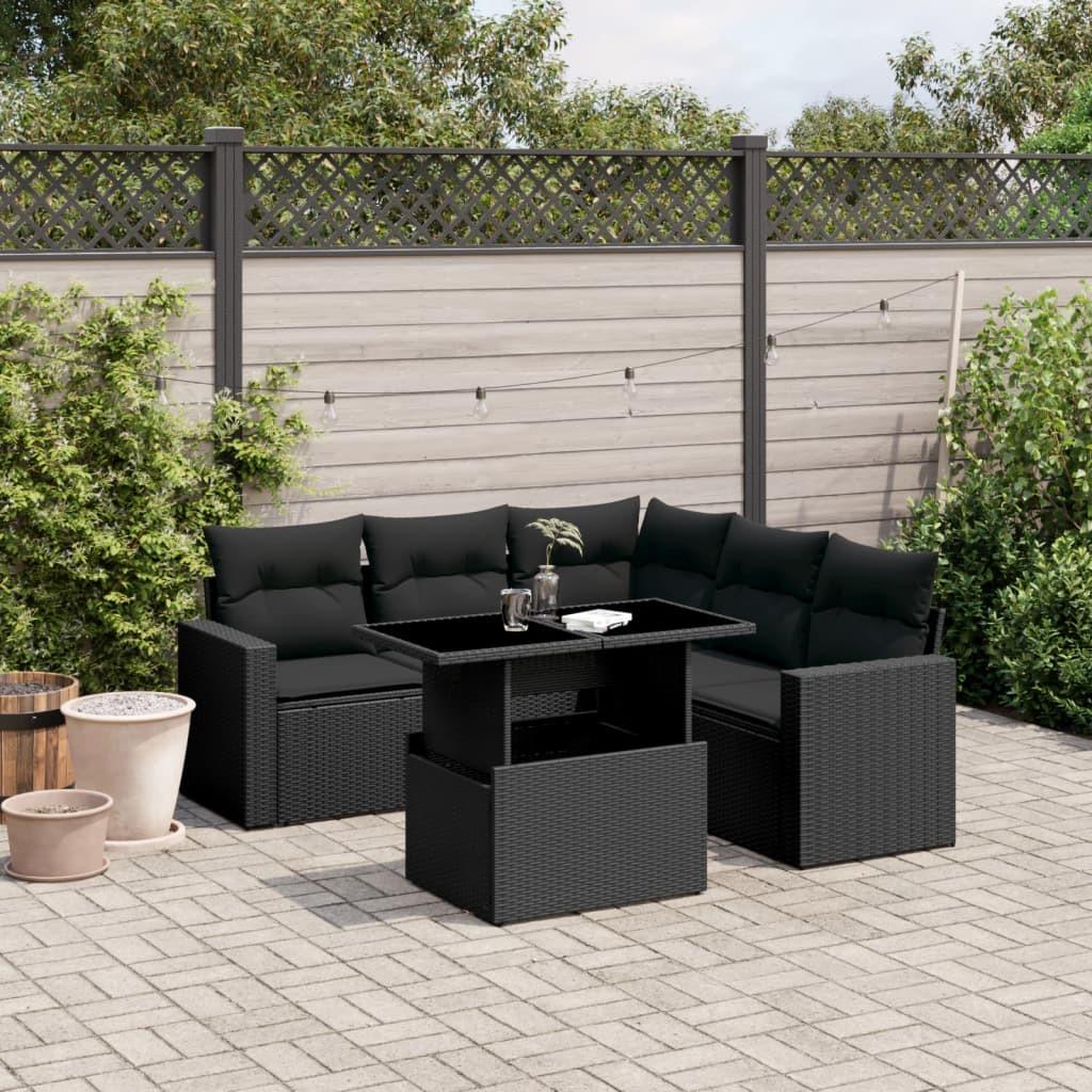 VidaXL set divano da giardino Polirattan  