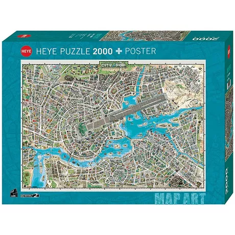 Heye  Puzzle City of Pop (2000Teile) 