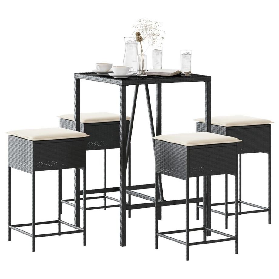 VidaXL set bar da giardino Polirattan  