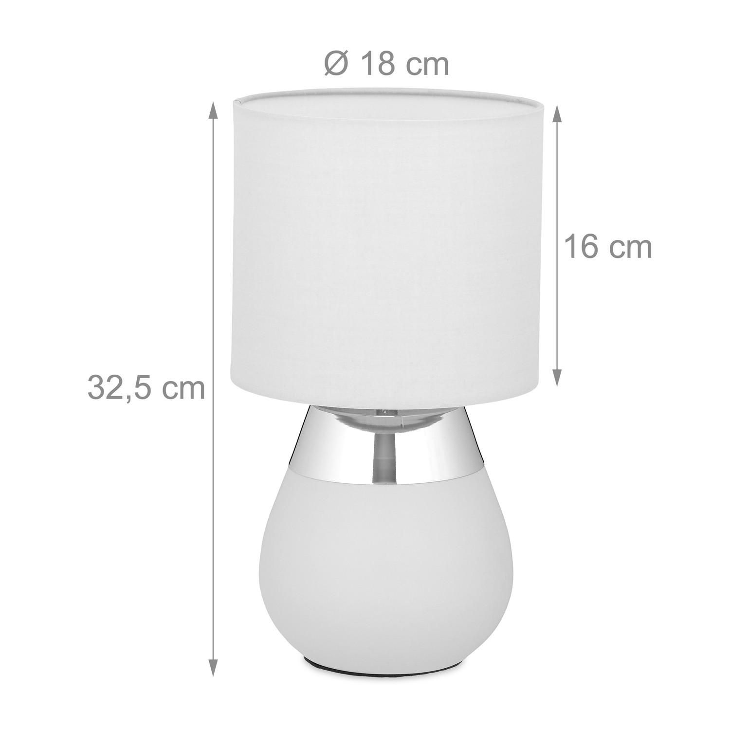 B2X Lampada da comodino con funzione touch, ovale  