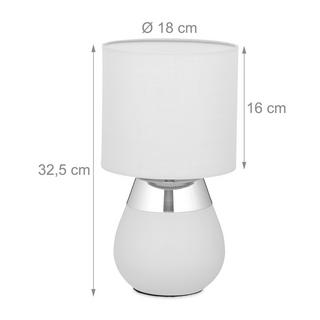 B2X Lampada da comodino con funzione touch, ovale  