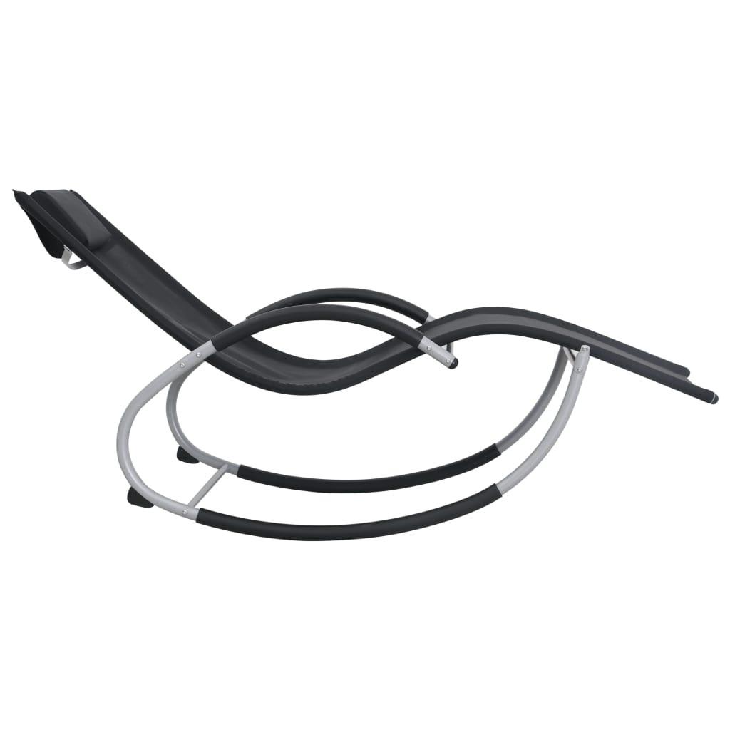 VidaXL Chaise longue tissu  