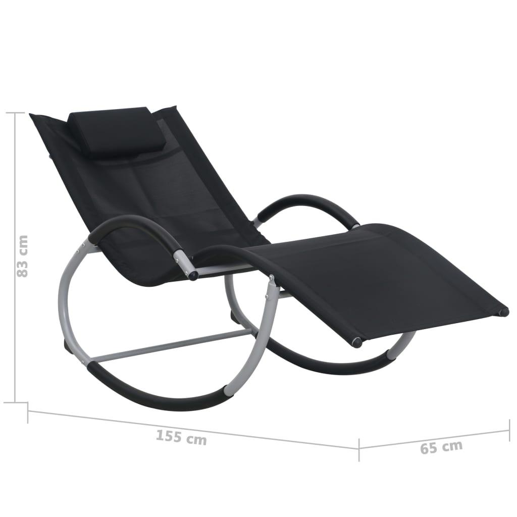 VidaXL Chaise longue tissu  