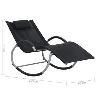 VidaXL Chaise longue tissu  