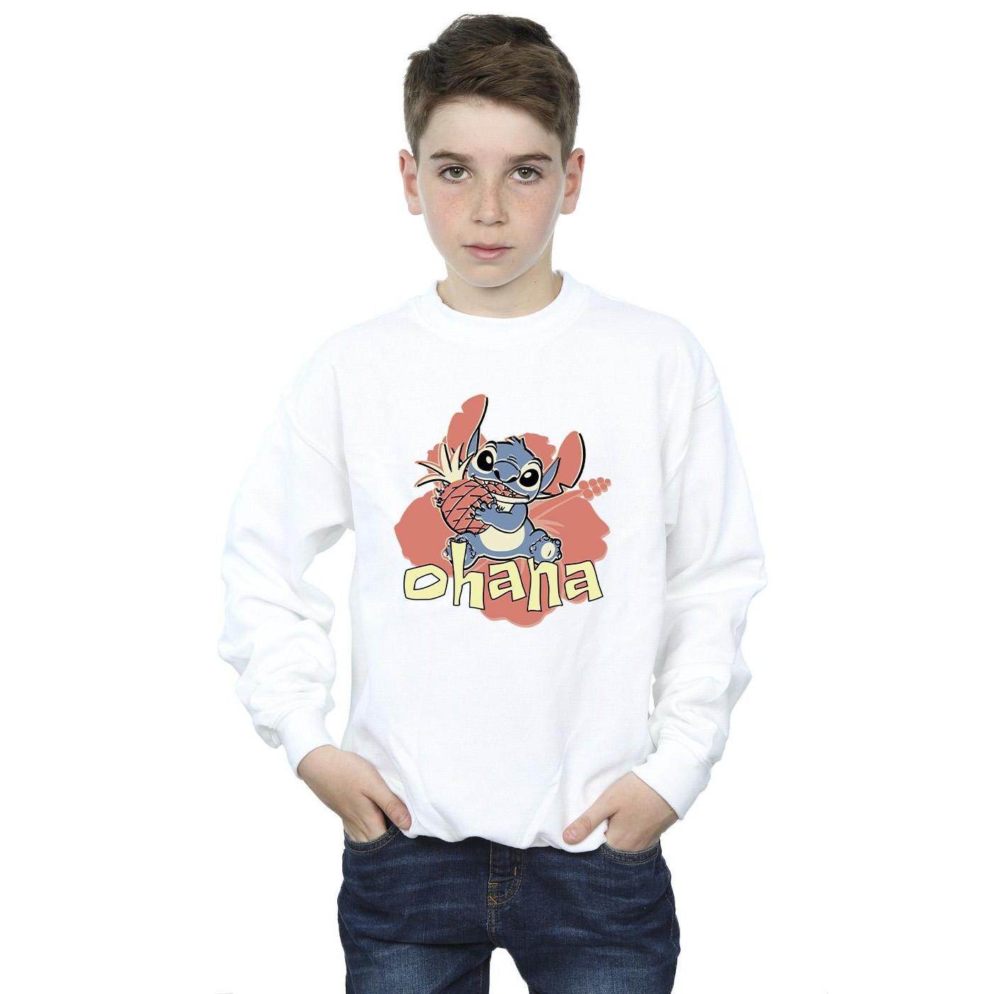 Disney  Lilo And Stitch Ohana Pineapple Sweatshirt 