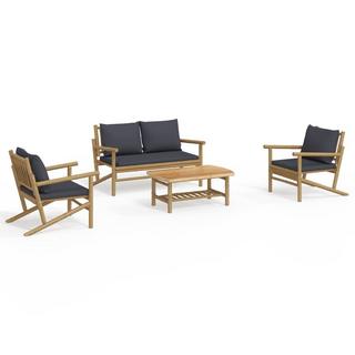 VidaXL Garten lounge set bambus  