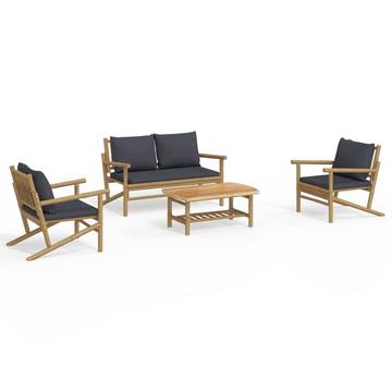 Garten lounge set bambus