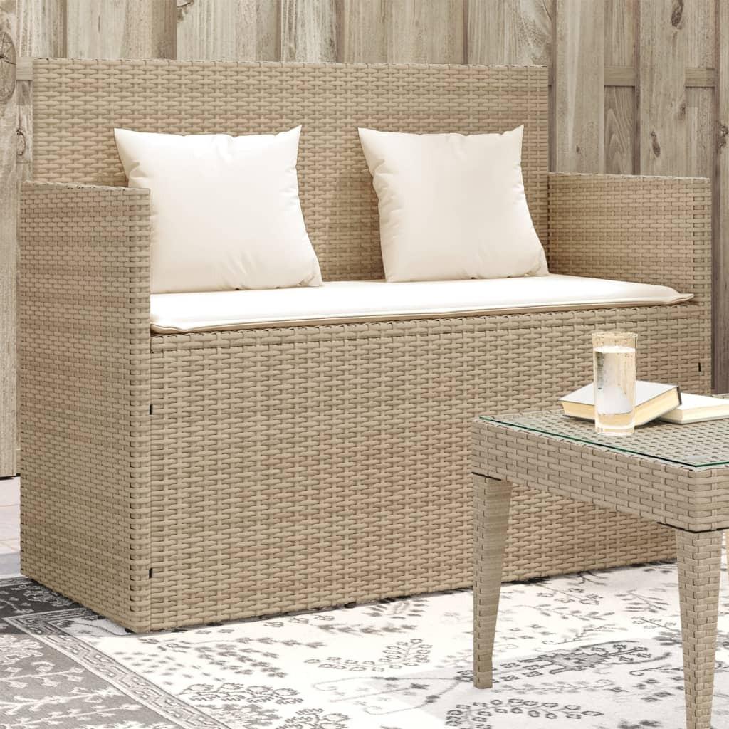 VidaXL Gartenbank poly-rattan  