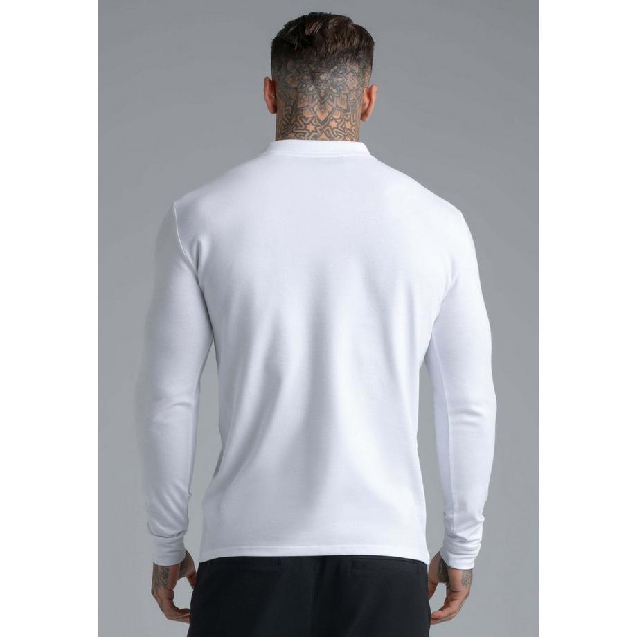Sik Silk Langarmpolo Button  