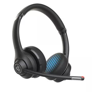 JLab Go Work Kopfhörer Verkabelt & Kabellos Kopfband AnrufeMusik USB Typ-C Bluetooth Schwarz, Blau