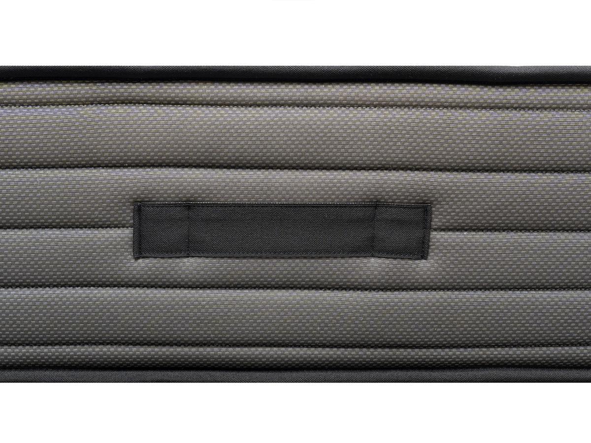 Vente-unique Set aus Bettgestell mit Bettkasten + Schaumstoffmatratze - 140 x 190 cm - Bambusbezug - Stärke 25 cm - Holzfarben hell - BERENDI von NATUREA  