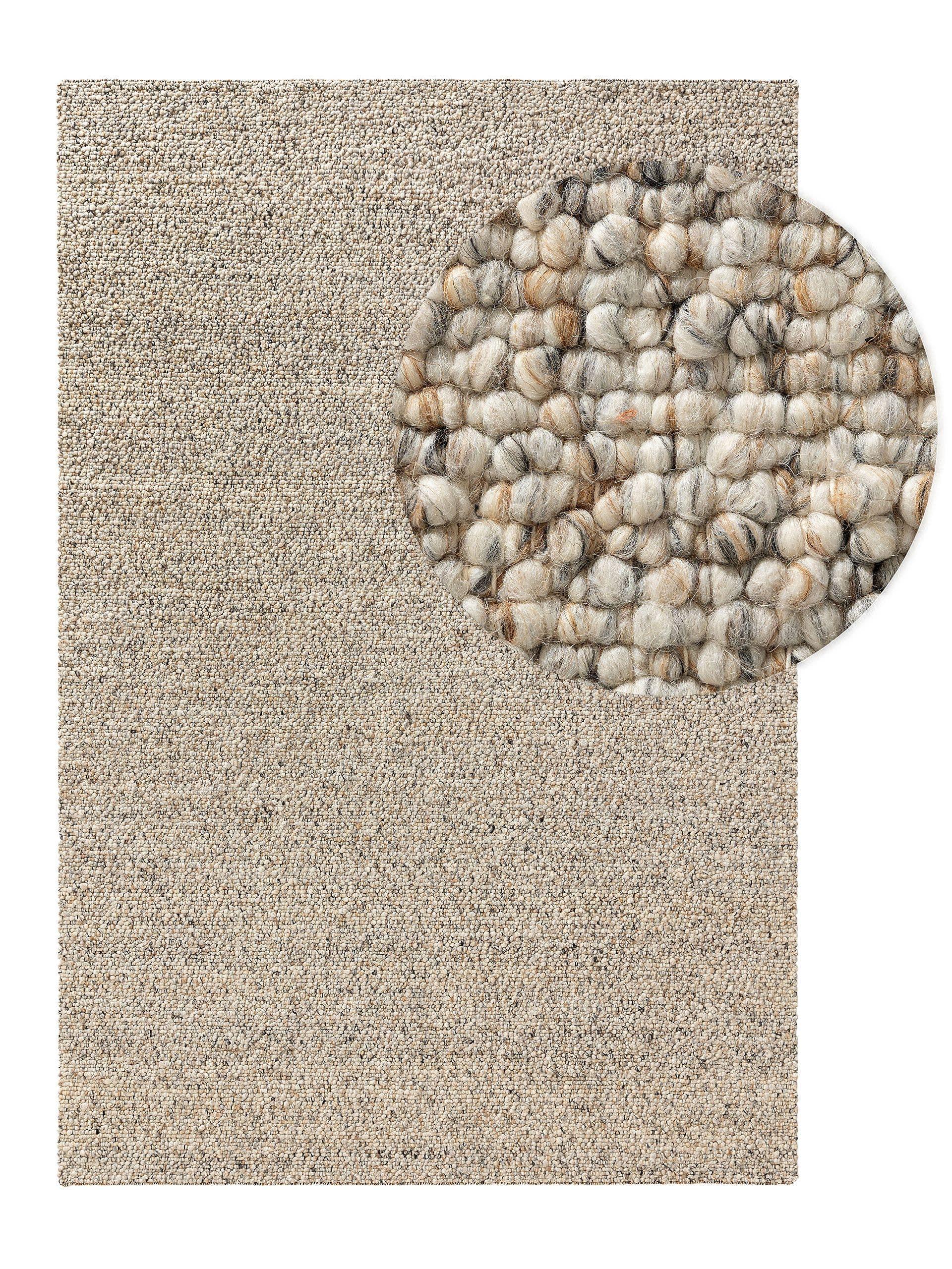 Benuta Tapis de laine Patch Multicouleur  